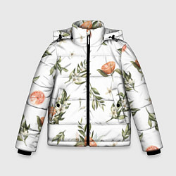 Зимняя куртка для мальчика Цветы Цитрусовых Мандарин