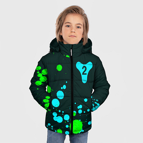 Зимняя куртка для мальчика ДЕСТИНИ 2 Краска FS / 3D-Черный – фото 3