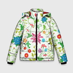 Зимняя куртка для мальчика Поле полевых цветов