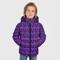 Куртка зимняя для мальчика Purple Panda, цвет: 3D-черный — фото 2