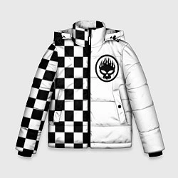 Куртка зимняя для мальчика Offspring punk, цвет: 3D-светло-серый