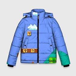 Куртка зимняя для мальчика Марио дизайн, цвет: 3D-красный