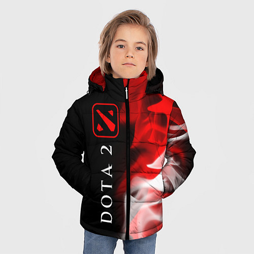 Зимняя куртка для мальчика DOTA 2 Пламя Вертикально / 3D-Черный – фото 3