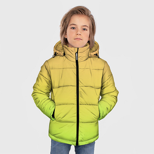 Зимняя куртка для мальчика GRADIEND YELLOW-GREEN / 3D-Черный – фото 3