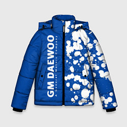 Куртка зимняя для мальчика DAEWOO GM Брызги По вертикали, цвет: 3D-черный