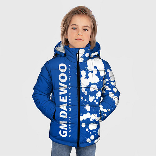 Зимняя куртка для мальчика DAEWOO GM Брызги По вертикали / 3D-Черный – фото 3