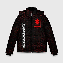 Куртка зимняя для мальчика SUZUKI Suzuki Графика, цвет: 3D-черный