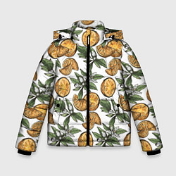 Зимняя куртка для мальчика Узор из тропических апельсинов