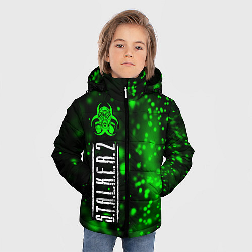Зимняя куртка для мальчика С Т А Л К Е Р 2 Абстракция / 3D-Черный – фото 3