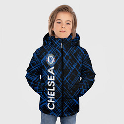 Куртка зимняя для мальчика Челси footbal club, цвет: 3D-светло-серый — фото 2