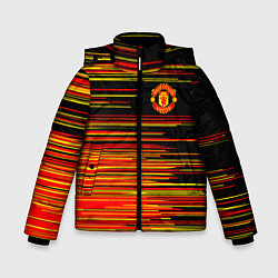 Куртка зимняя для мальчика Манчестер юнайтед manchester united ФКМЮ, цвет: 3D-красный
