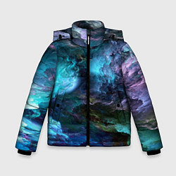 Зимняя куртка для мальчика Неоновые облака neon clouds