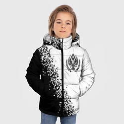 Куртка зимняя для мальчика RUSSIAN EMPIRE - ГЕРБ Спрей, цвет: 3D-черный — фото 2