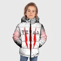 Куртка зимняя для мальчика Ведьмак Квэн Ирден Аксий Игни Аард, цвет: 3D-светло-серый — фото 2