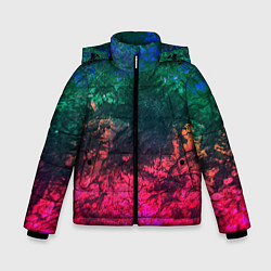 Зимняя куртка для мальчика Извержение вулкана Текстура камня