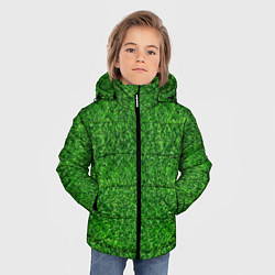 Куртка зимняя для мальчика ЗЕЛЕНЫЙ ГАЗОН, цвет: 3D-черный — фото 2