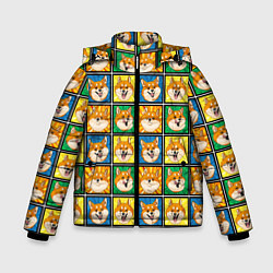 Зимняя куртка для мальчика Разноцветная плитка сибы