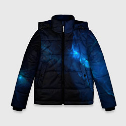 Куртка зимняя для мальчика Звезды сквозь облака, цвет: 3D-красный