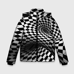 Зимняя куртка для мальчика Геометрическая объёмная композиция Авангард