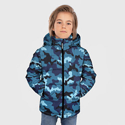 Куртка зимняя для мальчика Камуфляж Тёмно-Синий Camouflage Dark-Blue, цвет: 3D-светло-серый — фото 2