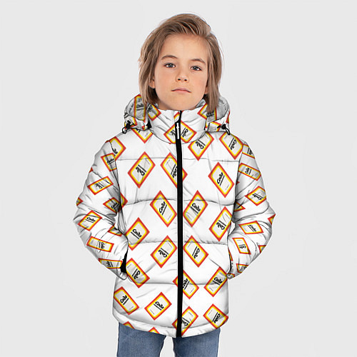 Зимняя куртка для мальчика Пищевая сода / 3D-Черный – фото 3
