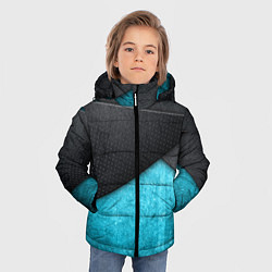 Куртка зимняя для мальчика Карбоновые пластины, цвет: 3D-светло-серый — фото 2