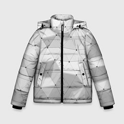 Зимняя куртка для мальчика Полигональный объёмный паттерн