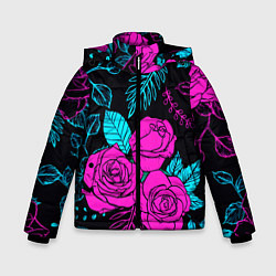 Зимняя куртка для мальчика Авангардный паттерн из роз Лето