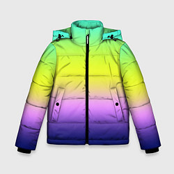 Зимняя куртка для мальчика Разноцветный размытый фон градиент