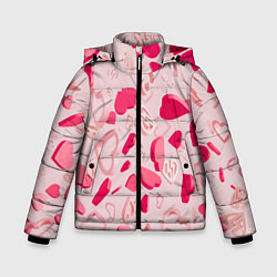 Зимняя куртка для мальчика 3D hearts