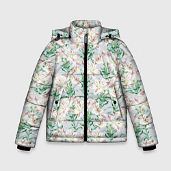 Зимняя куртка для мальчика Цветы Нежные Лилии