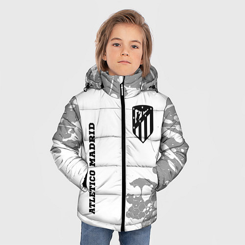 Зимняя куртка для мальчика Atletico Madrid Sport на темном фоне / 3D-Черный – фото 3