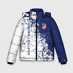 Куртка зимняя для мальчика Atletico madrid football sport, цвет: 3D-светло-серый