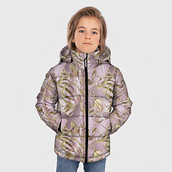 Куртка зимняя для мальчика Золотистые бабочки, цвет: 3D-красный — фото 2