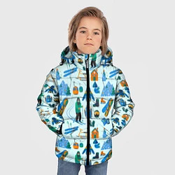 Куртка зимняя для мальчика SKI TRAIL, цвет: 3D-черный — фото 2