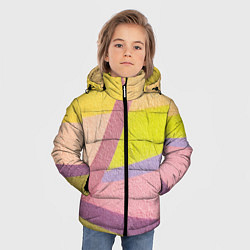 Куртка зимняя для мальчика Цветной пазл, цвет: 3D-светло-серый — фото 2