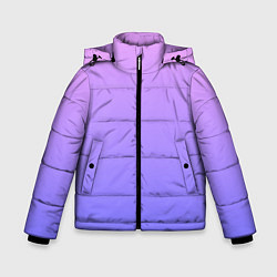 Куртка зимняя для мальчика PINK-PURPLE GRADIENT ГРАДИЕНТ РОЗОВО-ФИОЛЕТОВЫЙ, цвет: 3D-черный