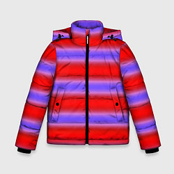 Зимняя куртка для мальчика Striped pattern мягкие размытые полосы красные фио