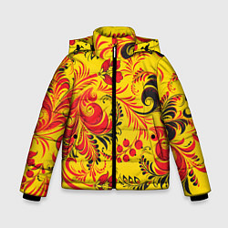 Зимняя куртка для мальчика Хохломская Роспись Цветы