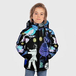 Куртка зимняя для мальчика Underground pattern Fashion 2077, цвет: 3D-красный — фото 2