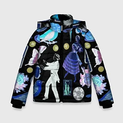 Куртка зимняя для мальчика Underground pattern Fashion 2077, цвет: 3D-черный