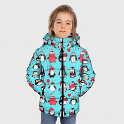 Куртка зимняя для мальчика PENGUINS ON THE POSITIVE, цвет: 3D-черный — фото 2