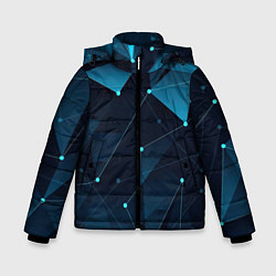 Куртка зимняя для мальчика Кибернетические звёзды, цвет: 3D-светло-серый