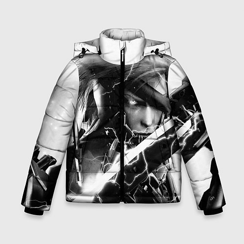 Зимняя куртка для мальчика МЕТАЛ ГИР СОЛИД- METAL GEAR / 3D-Светло-серый – фото 1