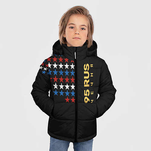 Зимняя куртка для мальчика Чечня 95 RUS / 3D-Черный – фото 3