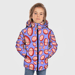 Куртка зимняя для мальчика Колбасный дождь, цвет: 3D-черный — фото 2