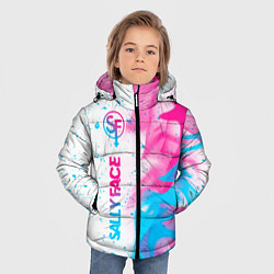 Куртка зимняя для мальчика Sally Face Neon Gradient, цвет: 3D-черный — фото 2