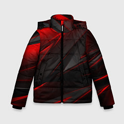 Зимняя куртка для мальчика Red and Black Geometry