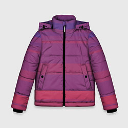 Куртка зимняя для мальчика Закатные линии, цвет: 3D-черный