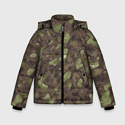 Куртка зимняя для мальчика Камуфляж Multicam, цвет: 3D-черный